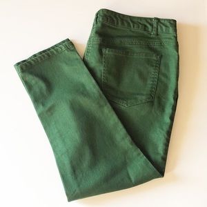 Woman Within Natural Fit Jeans Green SZ 18WP